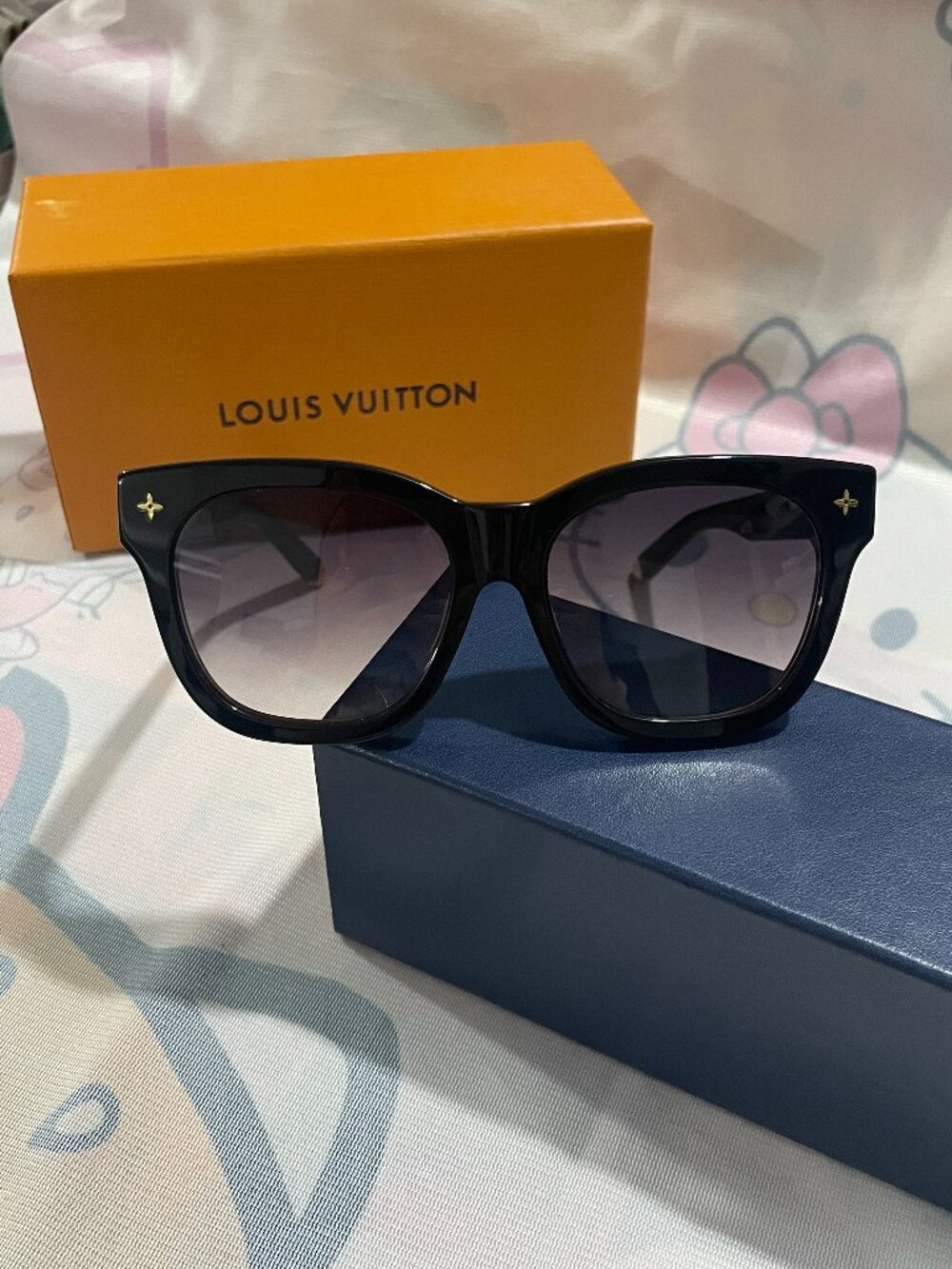 Louis Vuitton My Monogram Square Sunglasses with Black Frames